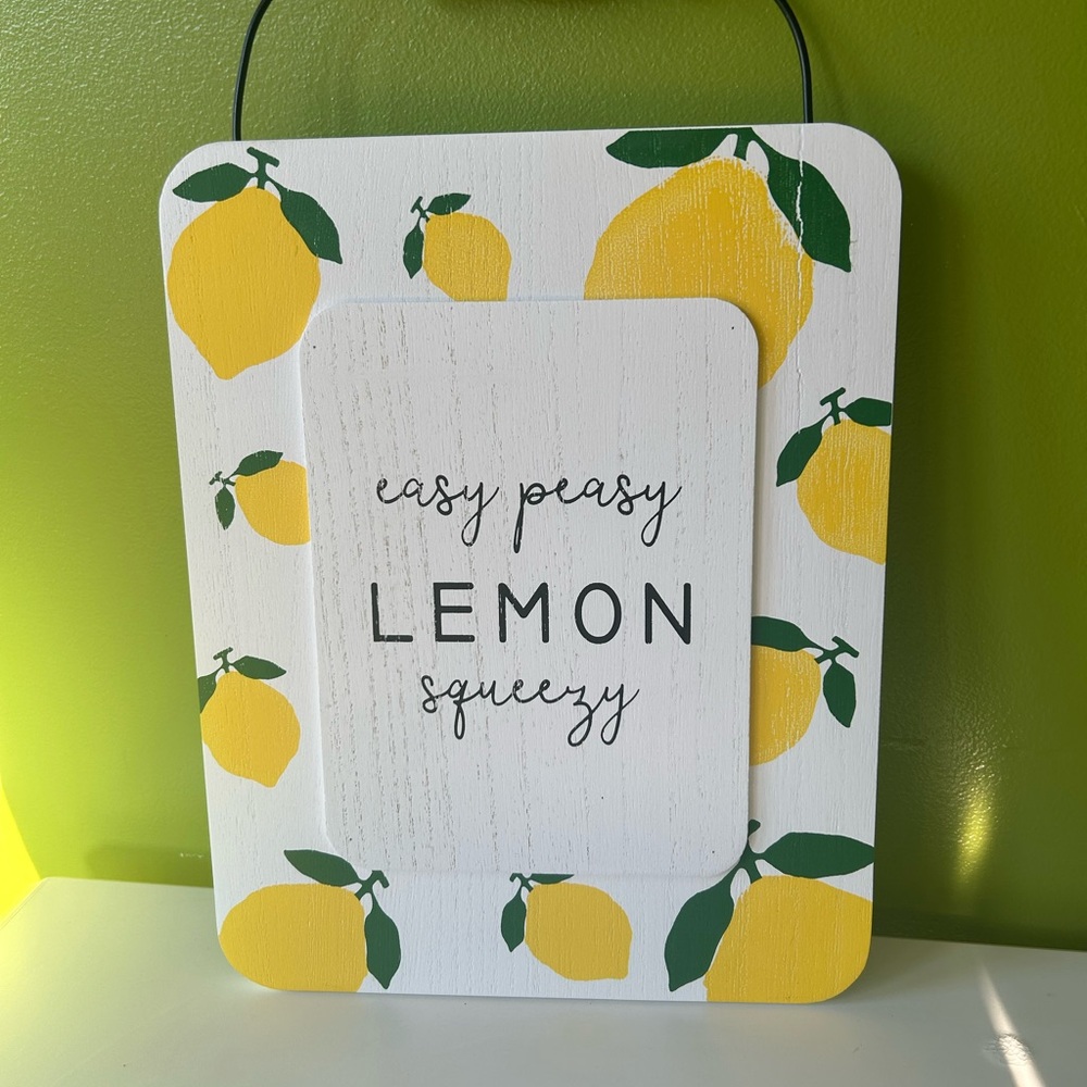 Source Unknown Lemon Wall Decor - Yellow and Green